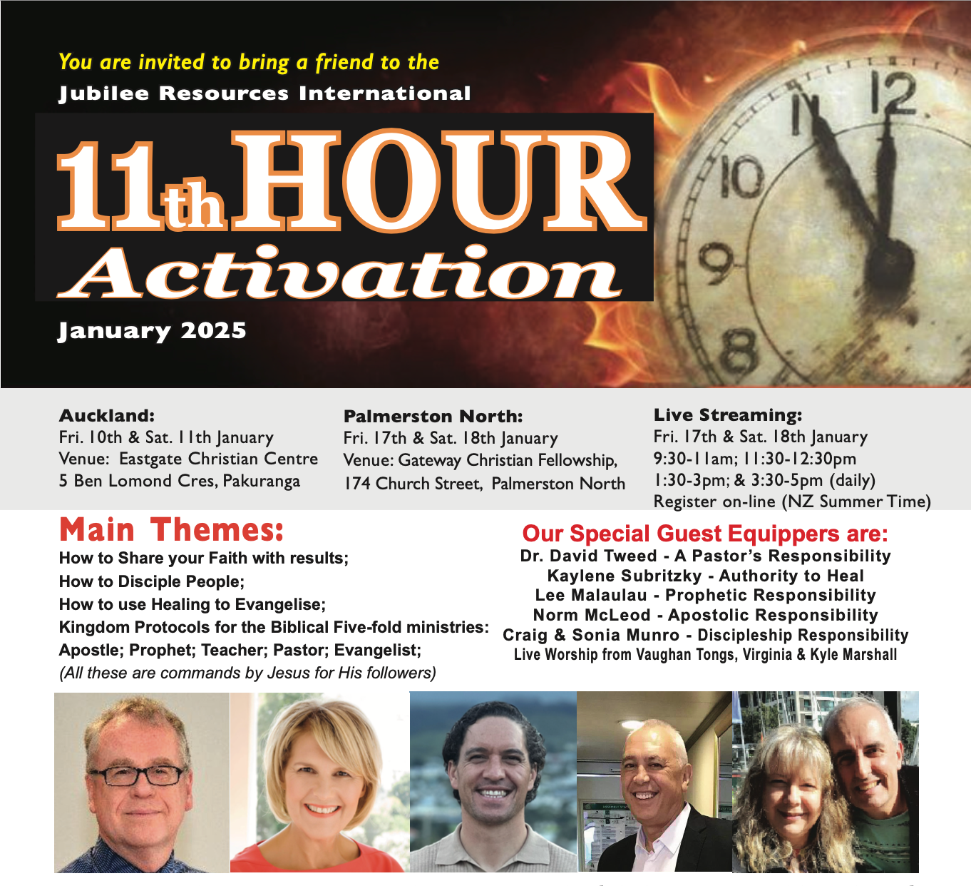 Flyer for free download 11th Hour Activation, January 2025