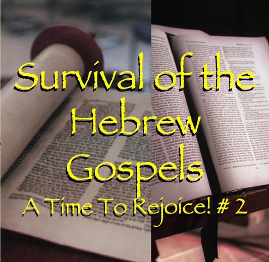 # 2. ’Survival of The Hebrew Gospels’ by Dr Miles R. Jones - MP4 Video on USB Drive