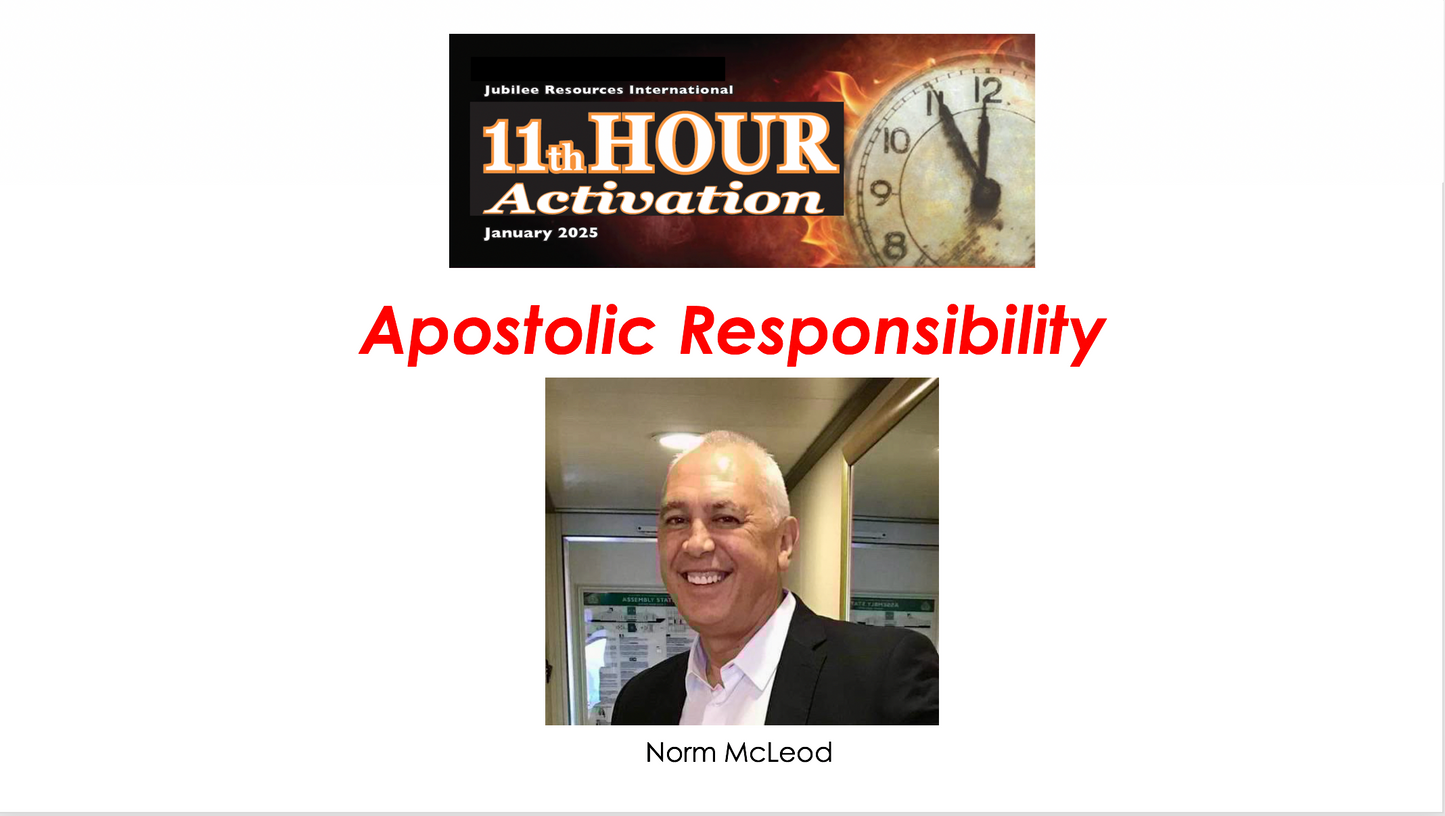 Apostolic Responsibility by Norm McLeod, Downloadable MP3 Audio