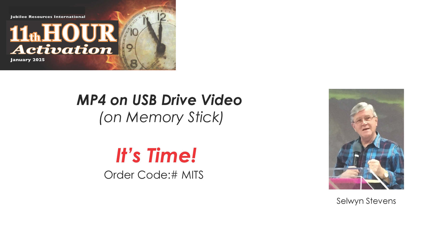 It’s Time, by Selwyn Stevens #MITS  - MP4 on USB Drive Video (on Memory Stick)