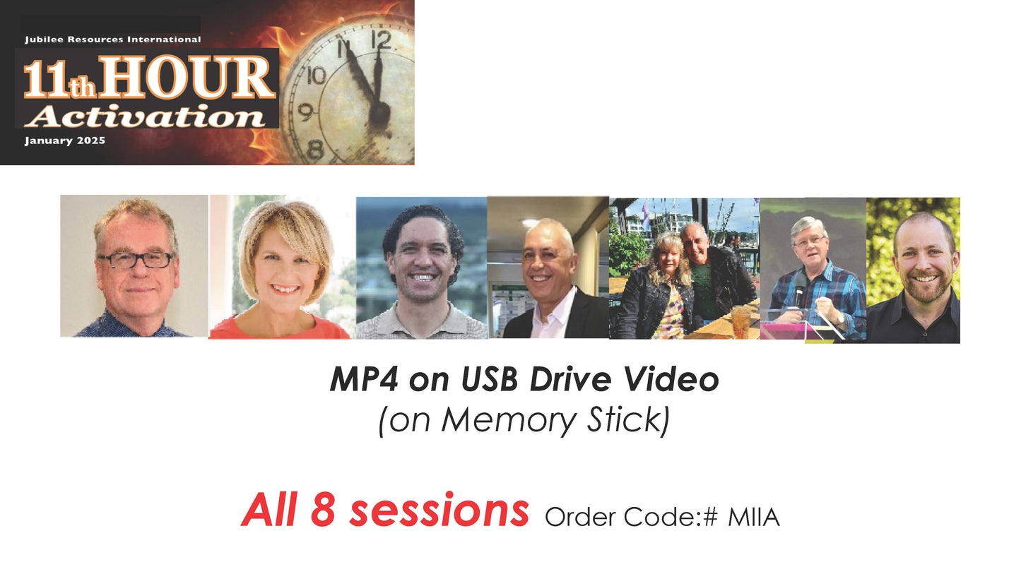 11th Hour Activation, all 8 sessions MP4 on USB Drive Video (on Memory Stick)